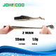 Small Paddle Tail Fishing Lure 55mm1.6g Soft Baits Fresh Water Bass Swimbait Tackle Gear