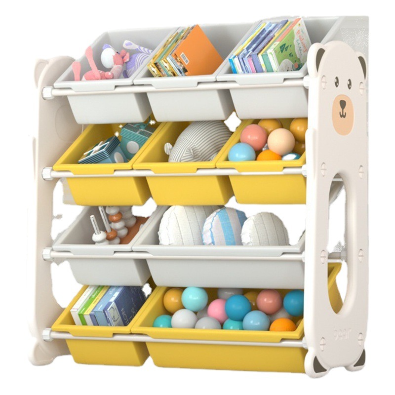 Children's Toy Storage Rack Baby Toy Rack Sorting Box Kindergarten Bookshelf Picture Book Rack Storage Cabinet