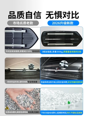 Roof box — large-capacity travel box, recessed