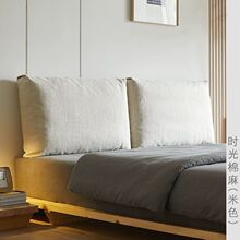 羽绒大靠背床头软包日式诧寂风网红民宿无床头靠垫双人靠枕2天发