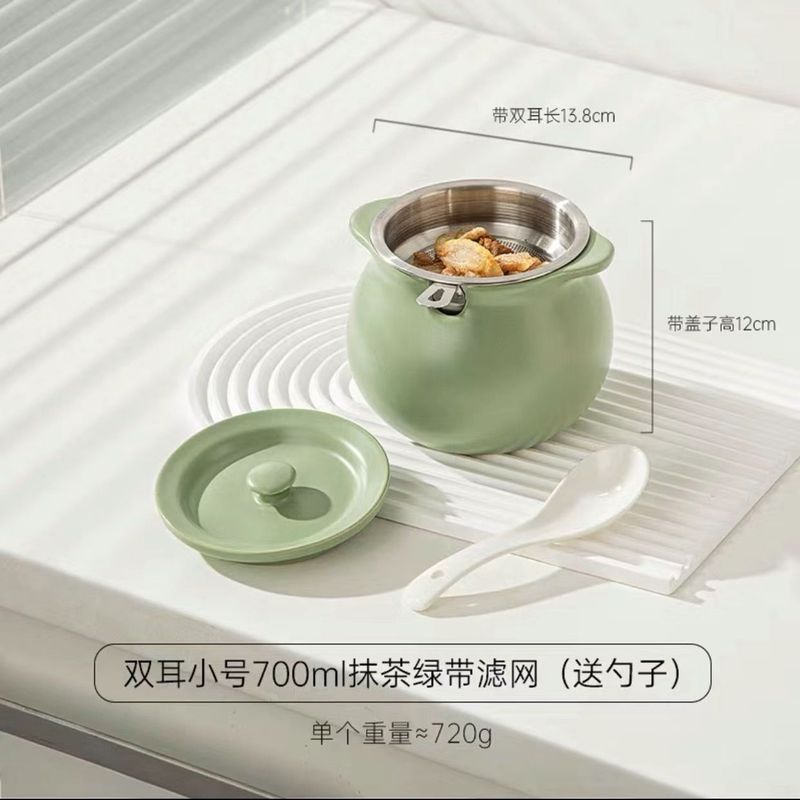 家庭用高温耐性のセラミックラードジャー、蓋付き、肉油、ラー油保存ポット、フィルター付き、食品グレード|undefined