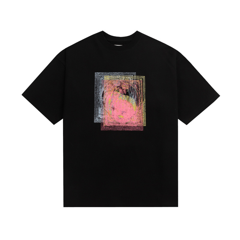 Maison Margiela MM6 ピュアコットン二重糸半袖メンズ Tシャツ高品質スポットのクロスボーダー限定|undefined