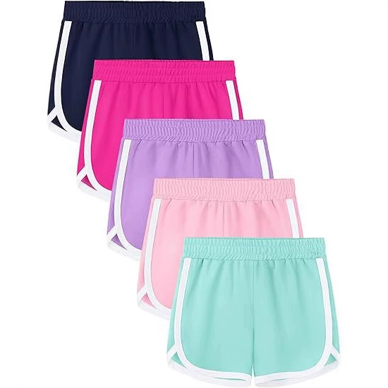 Трансграничные европейские и американские детские хлопковые спортивные шорты для девочек летняя йога пляжные штаны для девочек