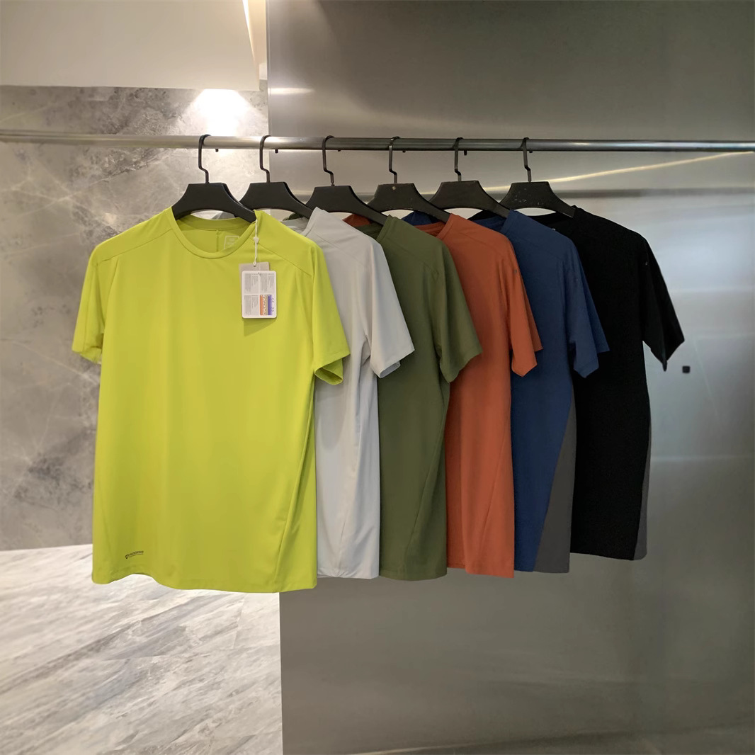 科技冷感夏情侣款轻薄速干透气弹力舒是百搭宽松运动休闲短袖T恤