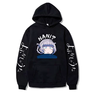 秋冬新品款套头连帽动漫 NANI 周边卡通印花欧美跨境大码潮人卫衣