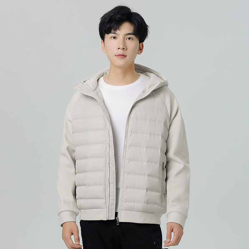 Зимний 2024 новый спортивный пуховик с капюшоном