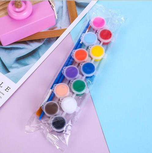 3ml 12-color paint children's DIY graffiti painting 3ml 6-piece 12-color packaging acrylic paint