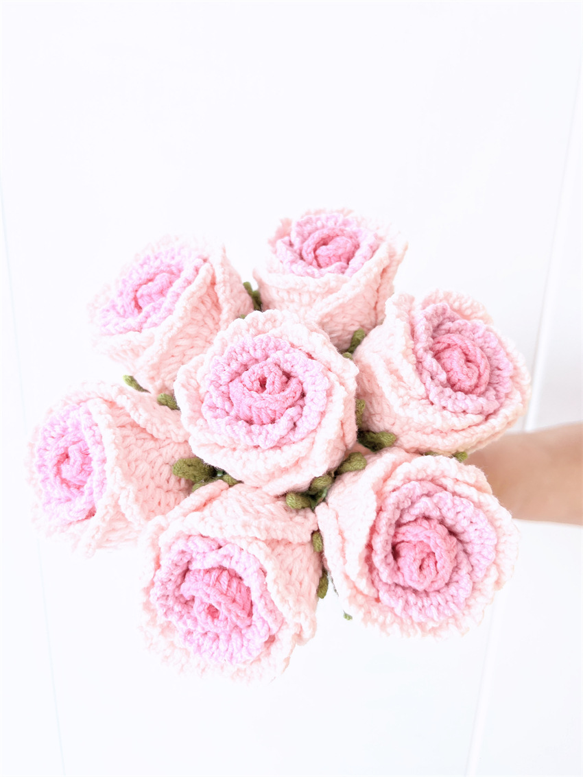 Valentine's Day Lady Flower Yarn Party Street Preserved Flower display picture 1
