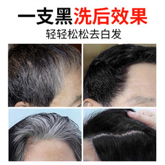 Three magic hairsmiths, one black hair dye, white to black hair dye cream, plant moisturizing black lotion, clean water shampoo manufacturer wholesale