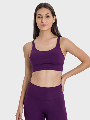 Classic high-intensity sports bra cross sexy running nudity beautiful back fitness yoga underwear DW002