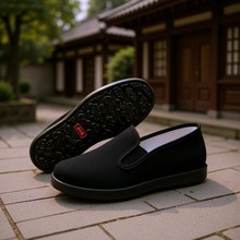 老北京布鞋男休闲软底透气居士鞋耐磨黑布鞋千层底开车工作布鞋