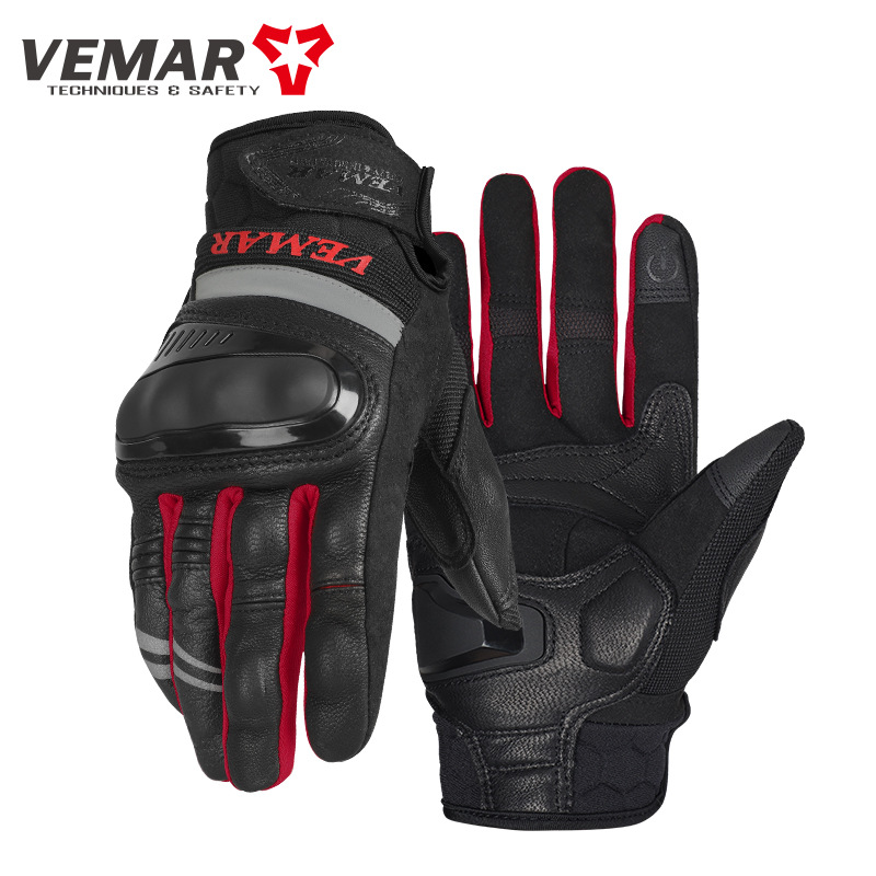 Breathable gloves, non-slip racing car sheepskin, equipment, fall protection 2
