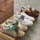 Joint ~ Genuine Leather Forrest Gump Shoes Miu Vintage Sports Training Shoes Women's 2024 New Casual Color-matching Flat Women's Shoes