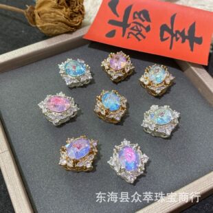 14K��ɫ�m͢�L�E�A�ʯͨ��ħ������朴������diyˮ���Ʒ���
