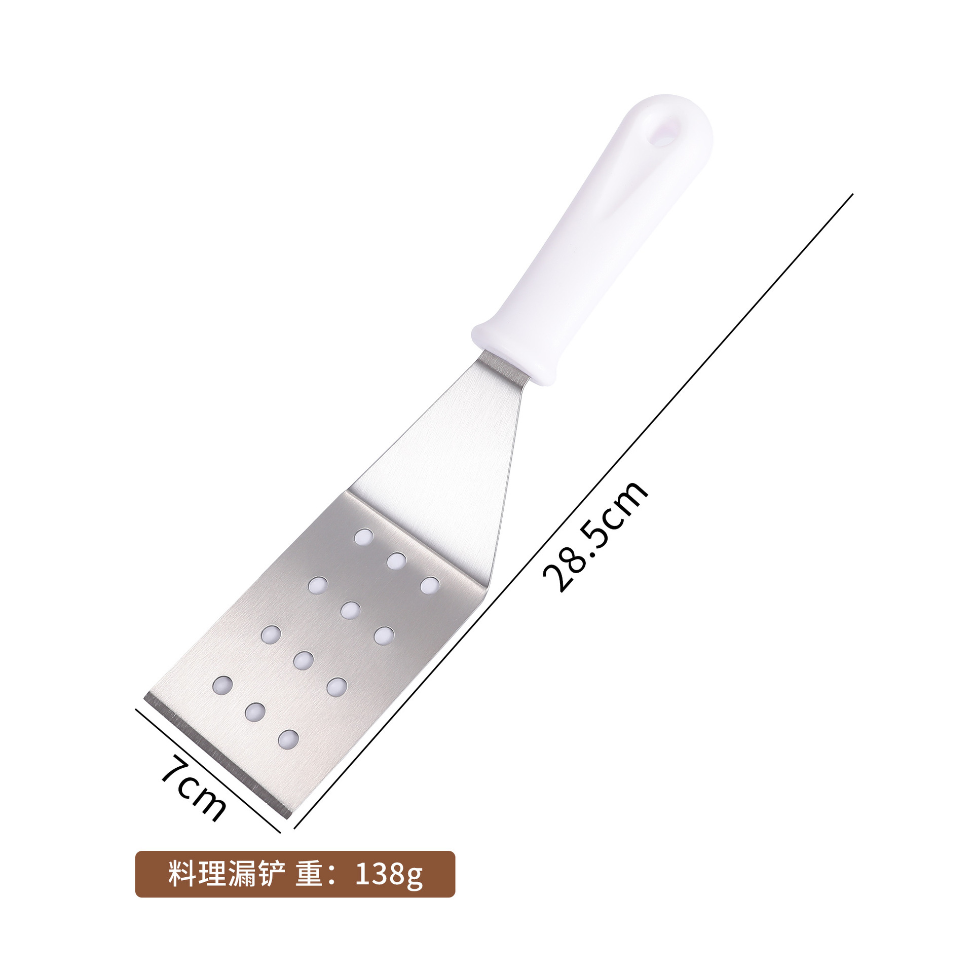 Espátula de Barbacoa de Acero Inoxidable con Mango PP para Cocina y Exterior
