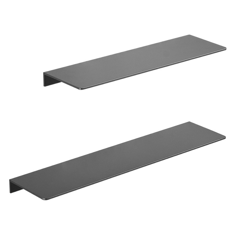 Perforation-Free Gun Gray Space Aluminum Bathroom Rack Storage Bathroom Rack Bathroom Tray Slipboard Hotel