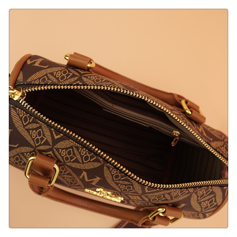 This year's popular cross-border handbag for women is the 2024 new printed letter texture light luxury Boston handbag and single-shoulder bag undefined