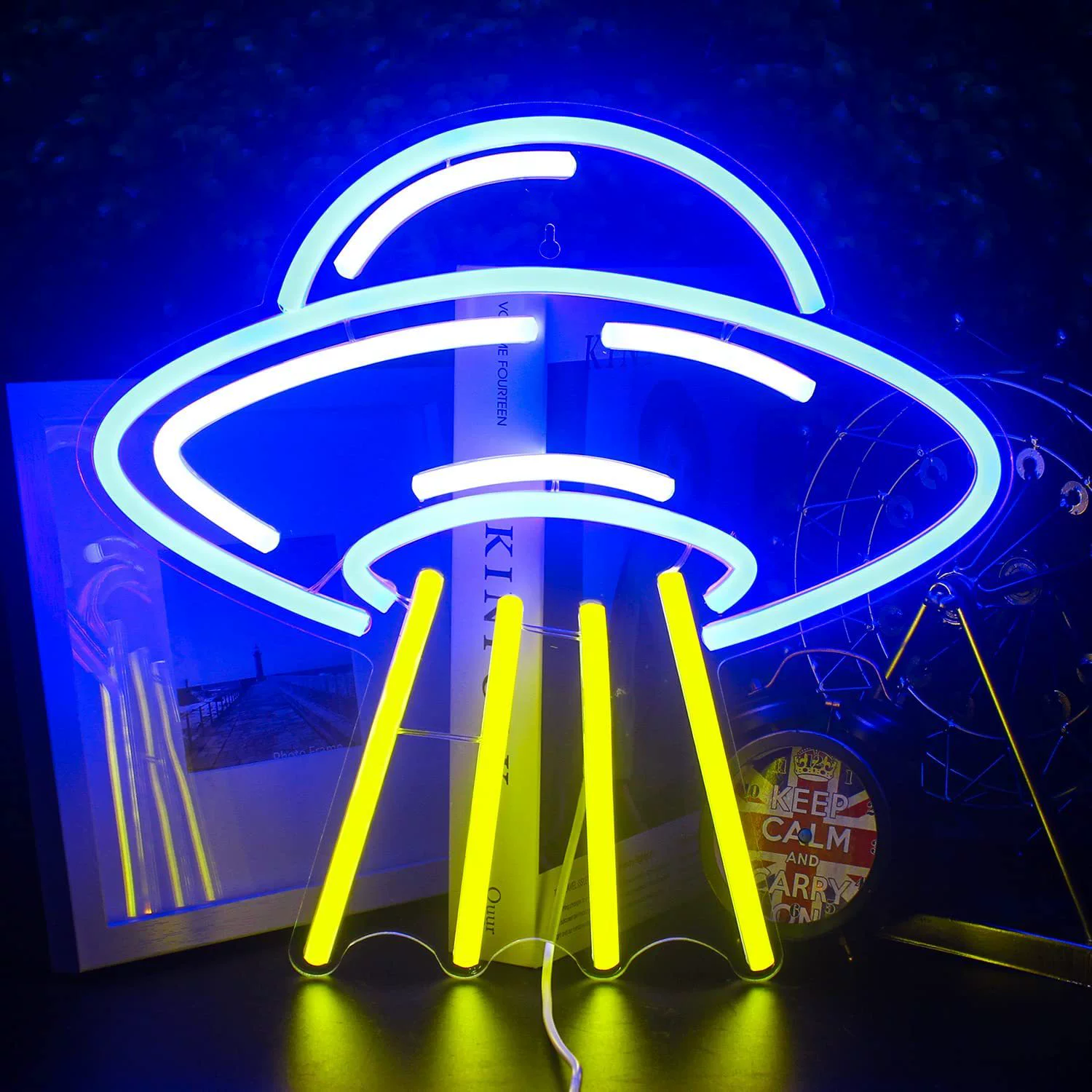 Настенный светильник LED, креативный неоновый ночник для спальни, разные формы, 5В USB или 12В адаптер