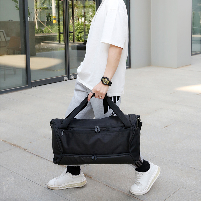 Unisex solo hombro crossbody gran capacidad zapato independiente almacén fitness yoga entrenamiento bolsa de moda casual bolsa de equipaje