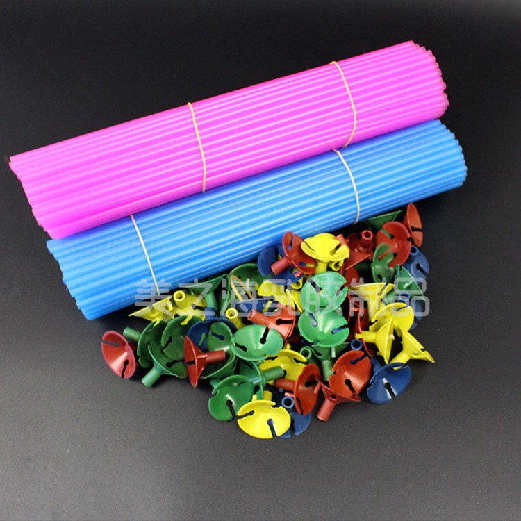 Venta al por mayor soporte de globo accesorios de globo PVC nuevo soporte de globo de material soporte de bola de onda refuerzo de globo más soporte de barra dura