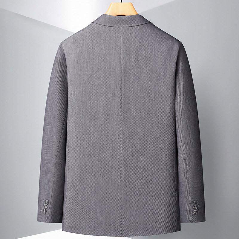 Men's Clothing casual suit light luxury business single western middle aged and young people solid color single breasted trendy suit _voghion.com