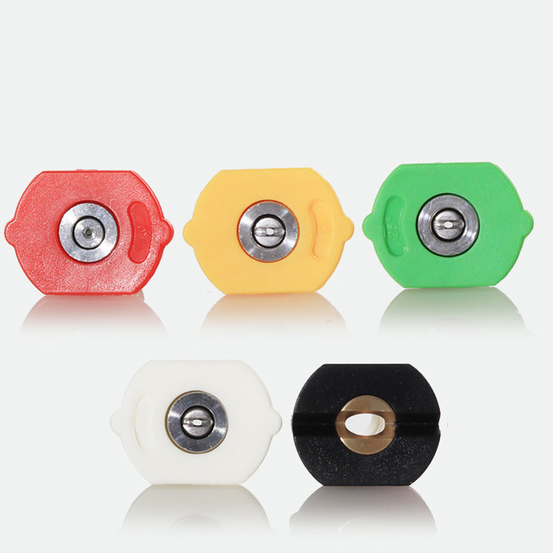 En stock Venta caliente ultra-alta presión lavadora de coches boquilla de acero inoxidable lavadora pistola de agua 1/4 conexión rápida serie de boquillas de cinco colores