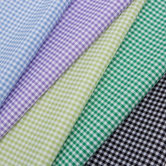 TC Proportion Plaid Fabric Polyester Cotton Plain Yarn-dyed Plaid Fabric Spring Summer Autumn dress Shirt Work Clothes Fabric