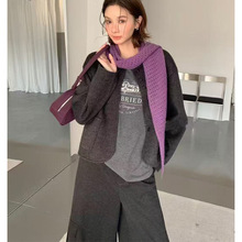 【量大可议价】韩系短款呢子大衣女秋冬新款宽松显瘦百搭毛呢外套