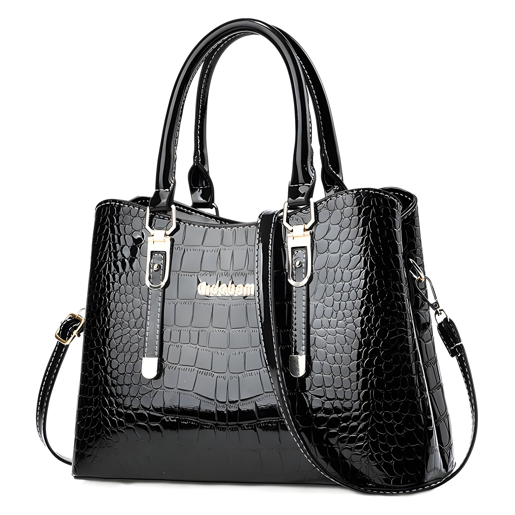 Bolsas de moda de bolsas de madres bolsas de comercio exterior bolsas de dama de cocodrilo texturas de piel brillante bolsas de mochila
