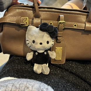 Cartoon Hot Sale New 50th Anniversary Charcoal hellokitty Pendant Cute Bag Hanging Plush Doll Wholesale