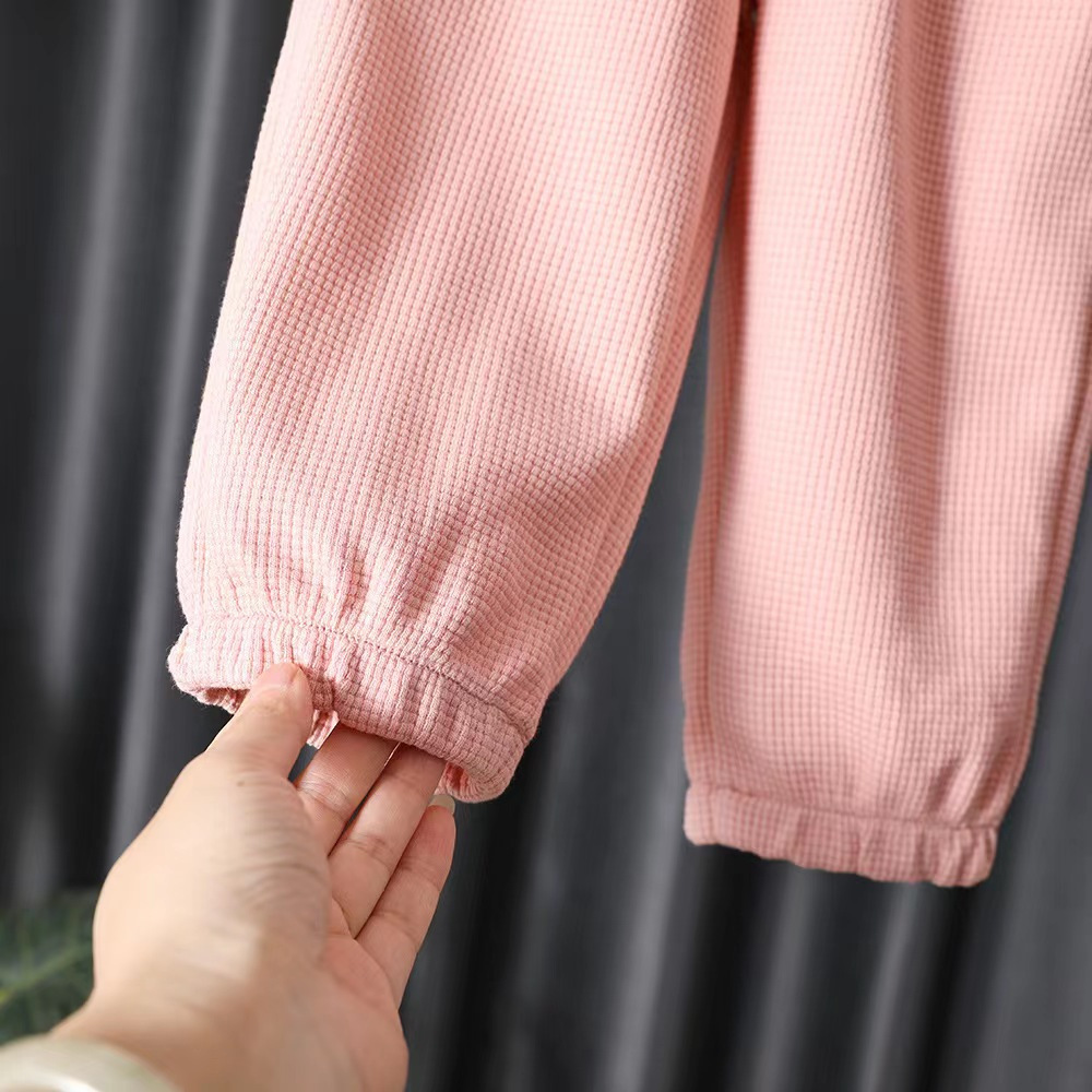 Girl'S Gender Basic Style Basic Cartoon Solid Color Cotton Girls Clothing Sets