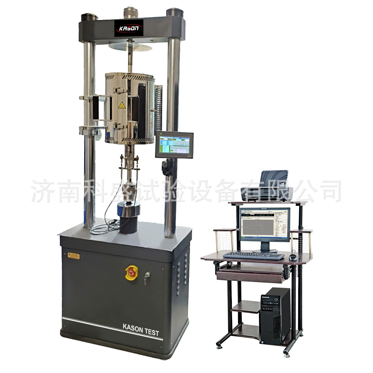 Двухколонная портальная машина для испытаний на прочность на текучесть с высокой жесткостью, управляемая микрокомпьютером, с регулируемой нагрузкой.