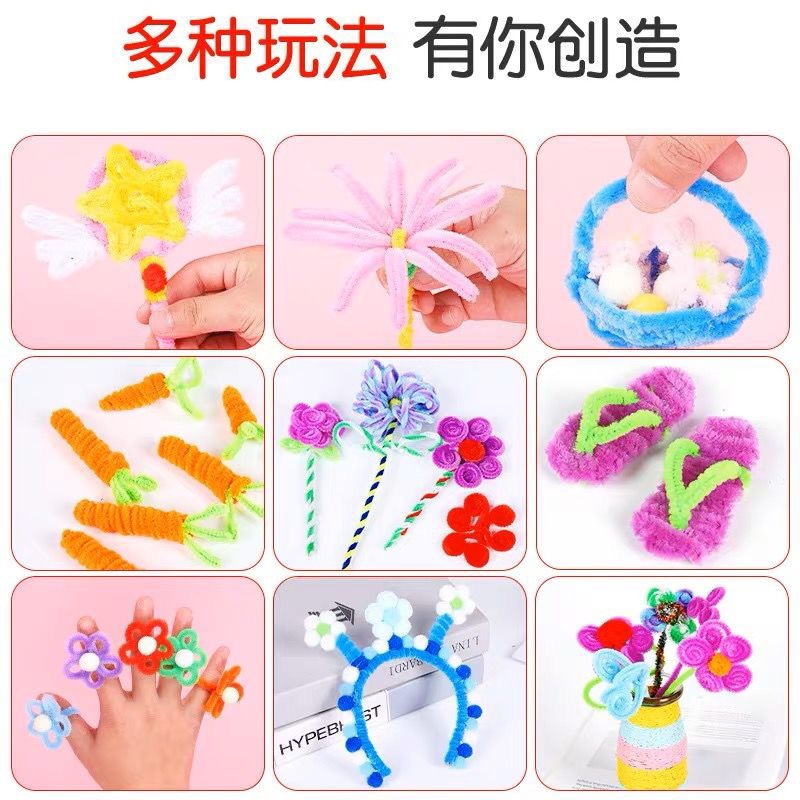 Cifrado giro palo hecho a mano DIY adulto estudiante plegable palo variedad estilo ramo Festival material para novia