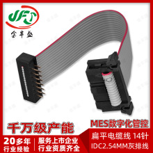 厂家加工定制IDC2.54连接线灰排线扁平灰排线FC连接线IDC连接器