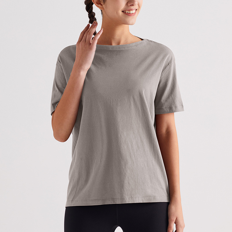 Camiseta deportiva de manga corta para mujer verano transpirable ropa de yoga de secado rápido blusa de entrenamiento chaqueta de tortuga delgada de todo fósforo