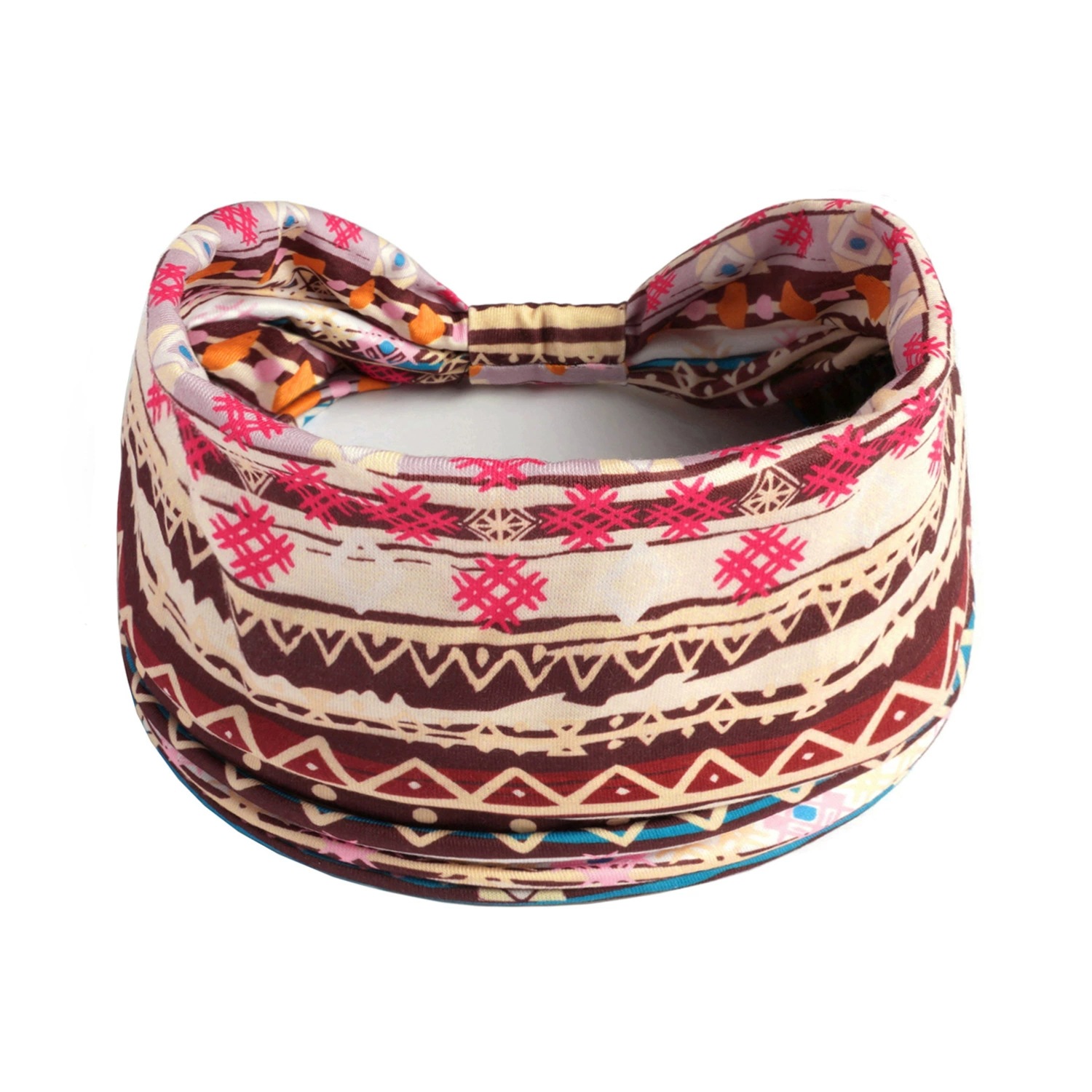 Europa y América nueva impresión elástica deportiva correa de cabello damas banda ancha correa de cabello turbante retrógrado joyas para el cabello de yoga