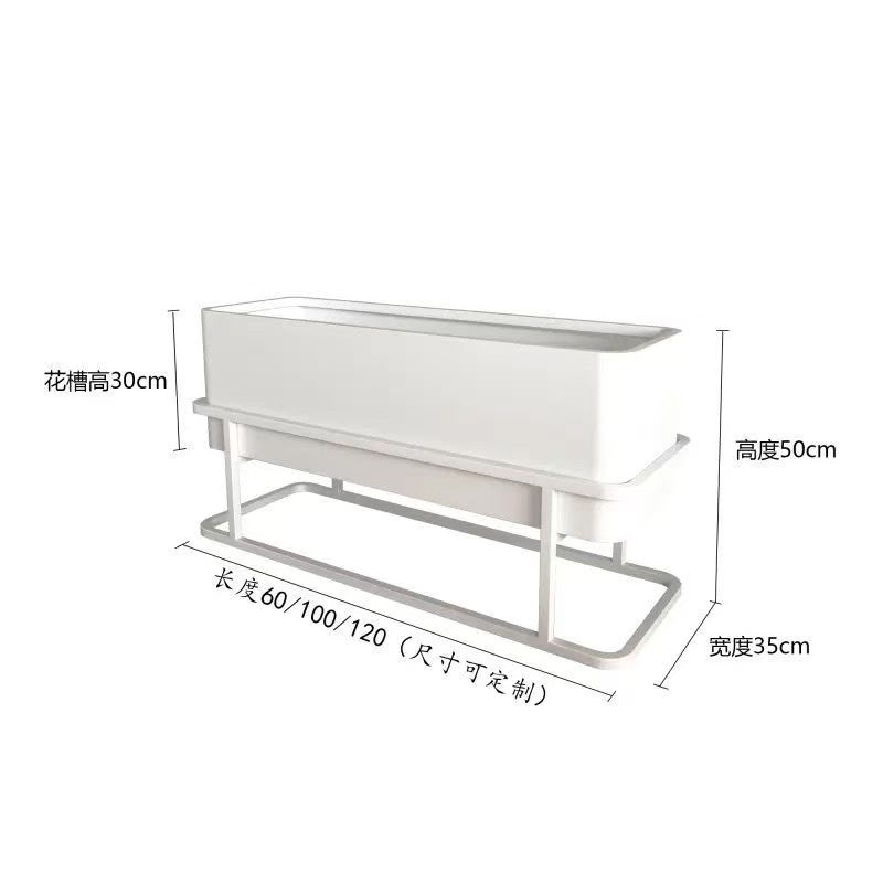 Caja de flores al aire libre estante hueco calle comercial café leche tienda de té estante de flores exterior jardín paisaje vegetal tanque de flores