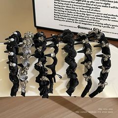 轻奢赫本风齿梳波浪头箍2025新款气质百搭发捆发卡洗脸高颅顶发箍