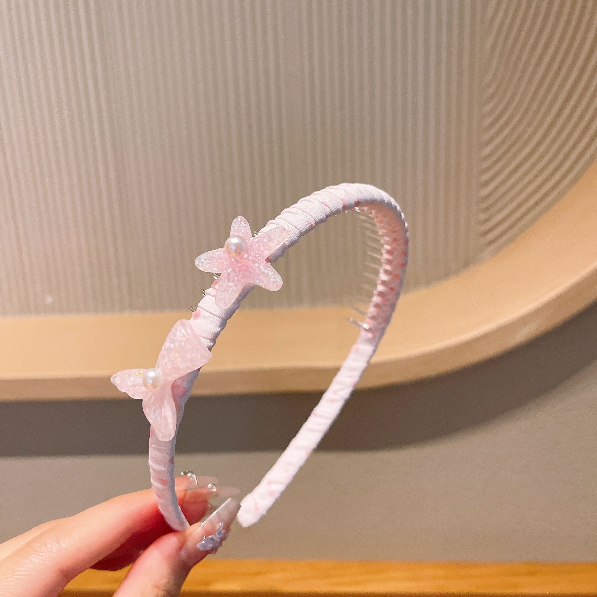 Estrella de mar rosa Hairband