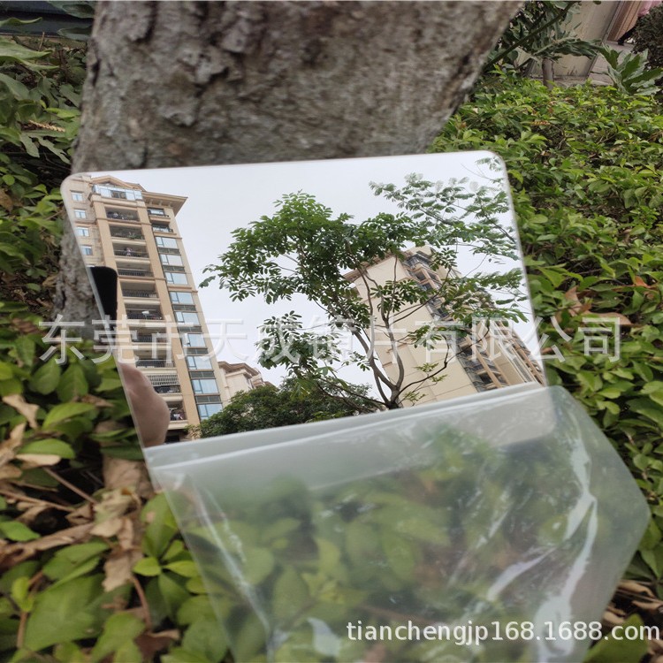 亚克力带胶带纸镜 亚克力单面双面镜厂家热销真空电镀成像清晰