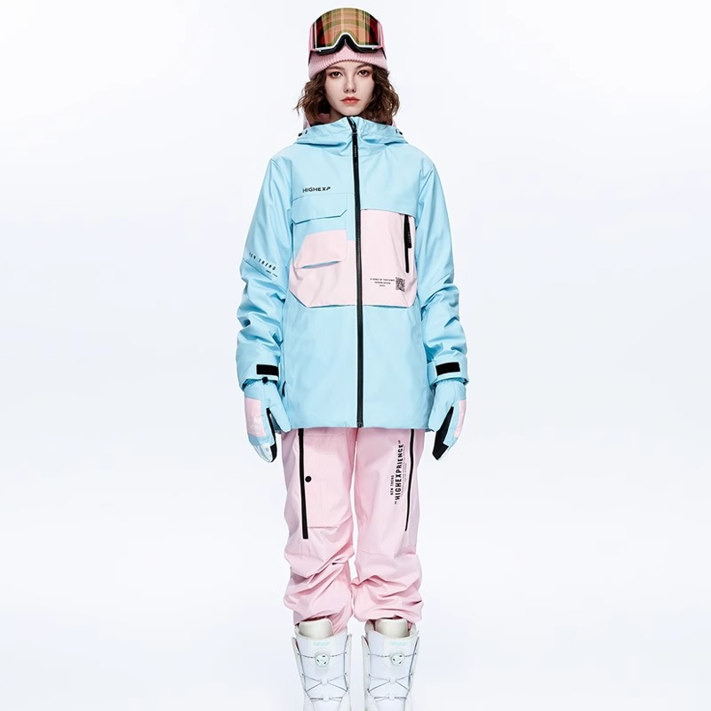 Zhigao nuevo conjunto de ropa de esquí impermeable a prueba de viento para mujeres ropa de esquí de monopatía cálida para hombres ropa de esquí de doble tablero para mujeres comercio exterior