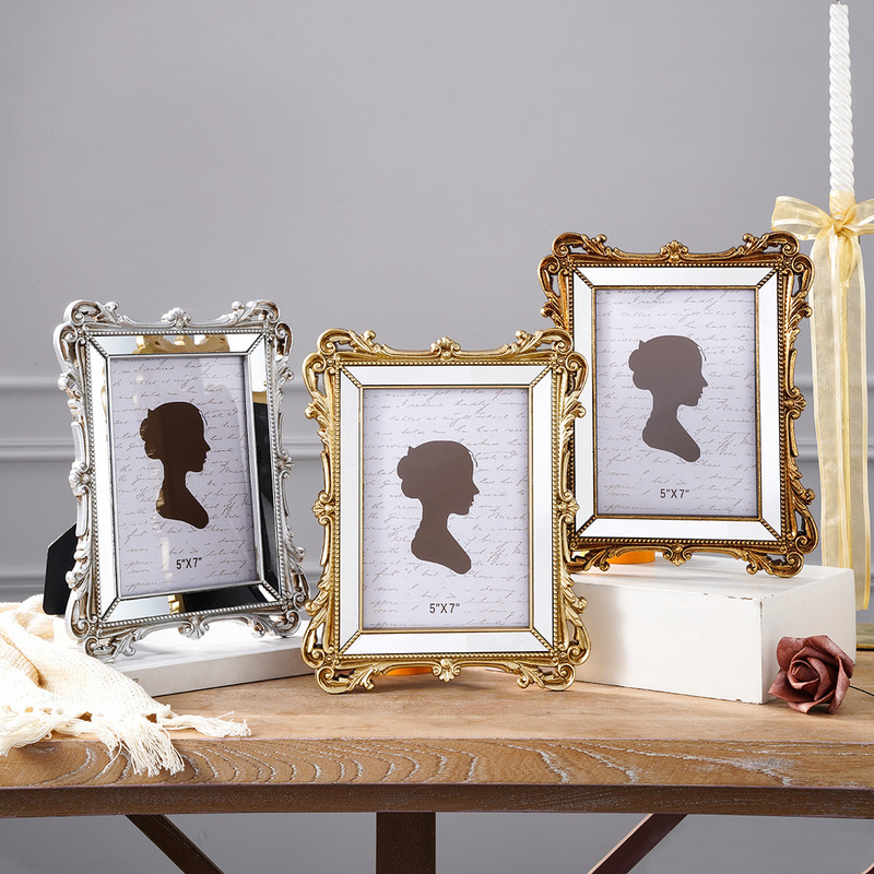 European-Style Gallery Resin Photo Frame, Golden French-Style Resin Photo Frame, Sofa Background Wall Picture Frame Decoration, Manufacturer Cross-Border European-Style Gallery Resin Photo Frame, Golden French-Style Resin Photo Frame, Sofa Background Wall Picture Frame Decoration, Manufacturer Cross-Border