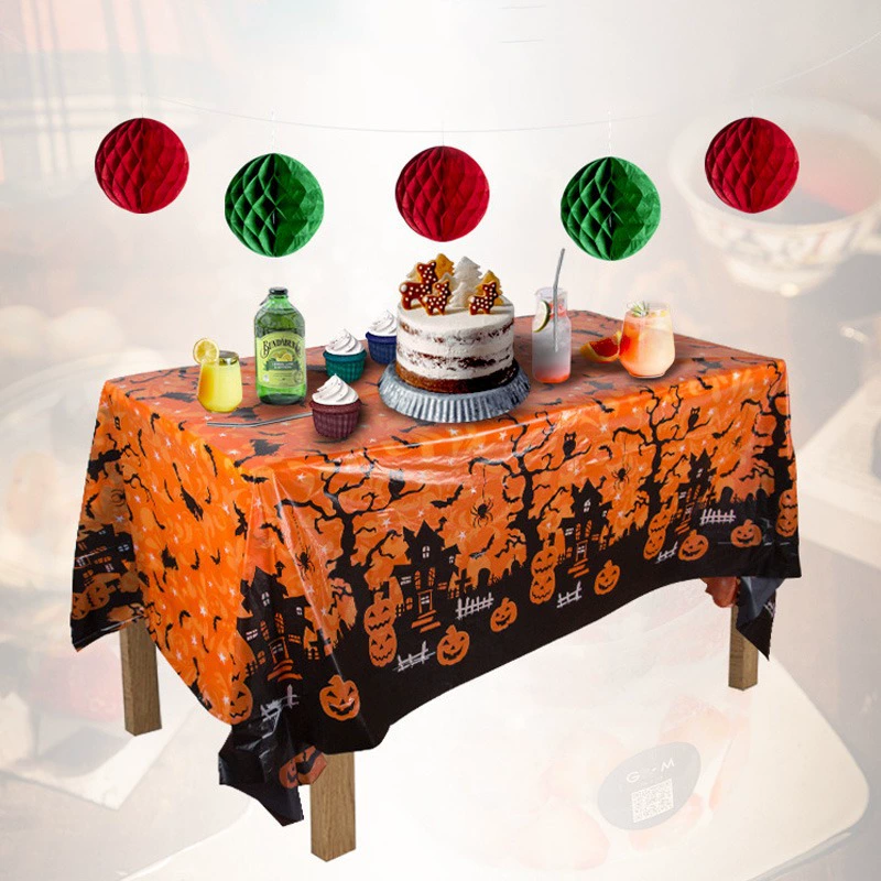 Трансграничный новый стиль Хэллоуин декоративная скатерть паутина Хэллоуин скатерть тематическая вечеринка декоративная скатерть