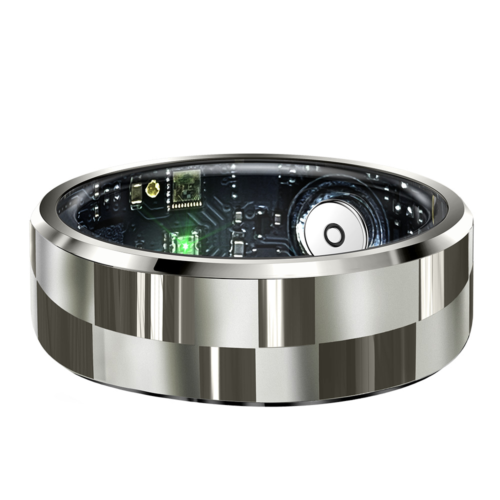 Smart Ring With Heart Rate And Blood Oxygen Tracking Charging Case_voghion.com