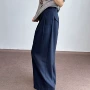 新款高腰松弛显瘦西装裤