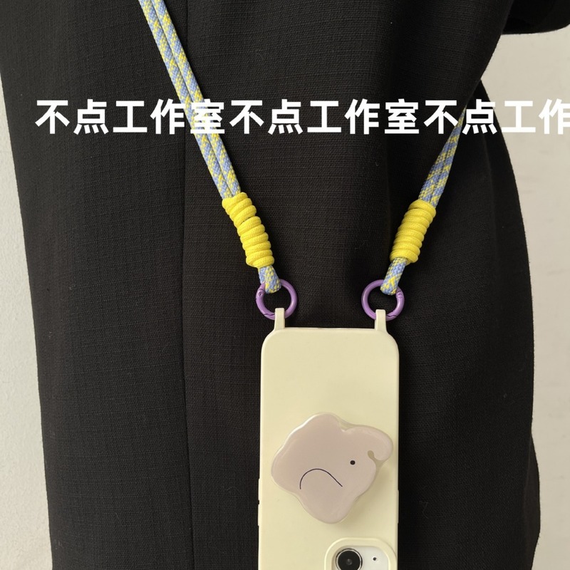 ins 漫画リトルグレー象ホルダー手持ちロープ 13 Apple 15 携帯電話ケース 11 iPhone 12pro クロスボディ 14 ソフト XS|undefined