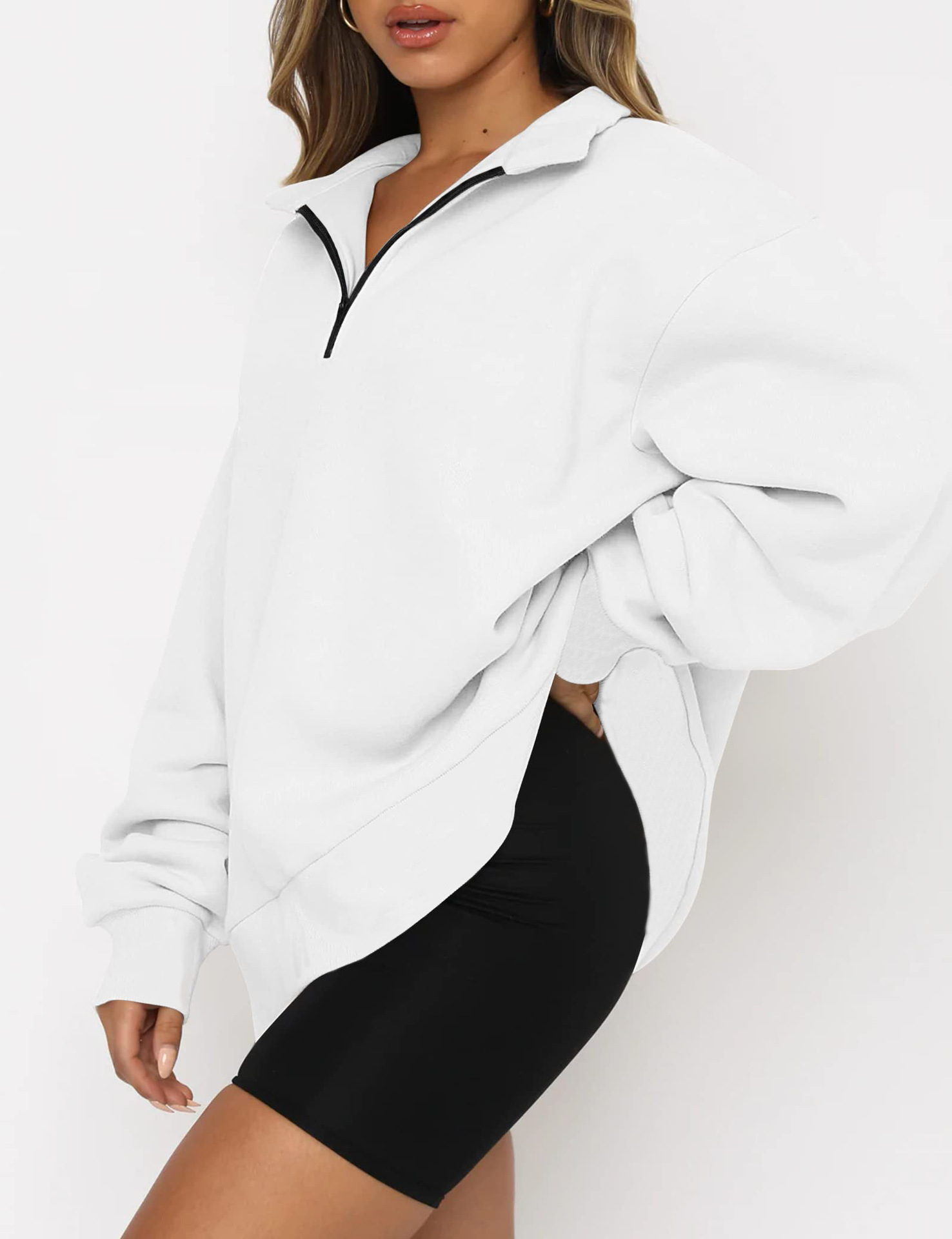 Women's Casual Pullover Sweatshirt Long Sleeve Autumn Winter Top_voghion.com