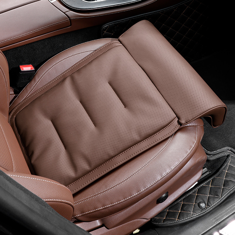 Universal – Car Seat Cushion Seat cushion, seat cover - front-row-with-leg-rest-chestnut-brown-1-piece