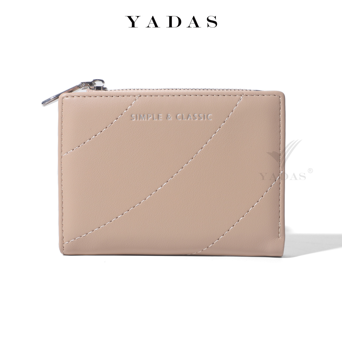 Cartera de moda alta, billetera corta, bolso de cambio, bolso compacto, una gran capacidad para colocar tarjetas bancarias.