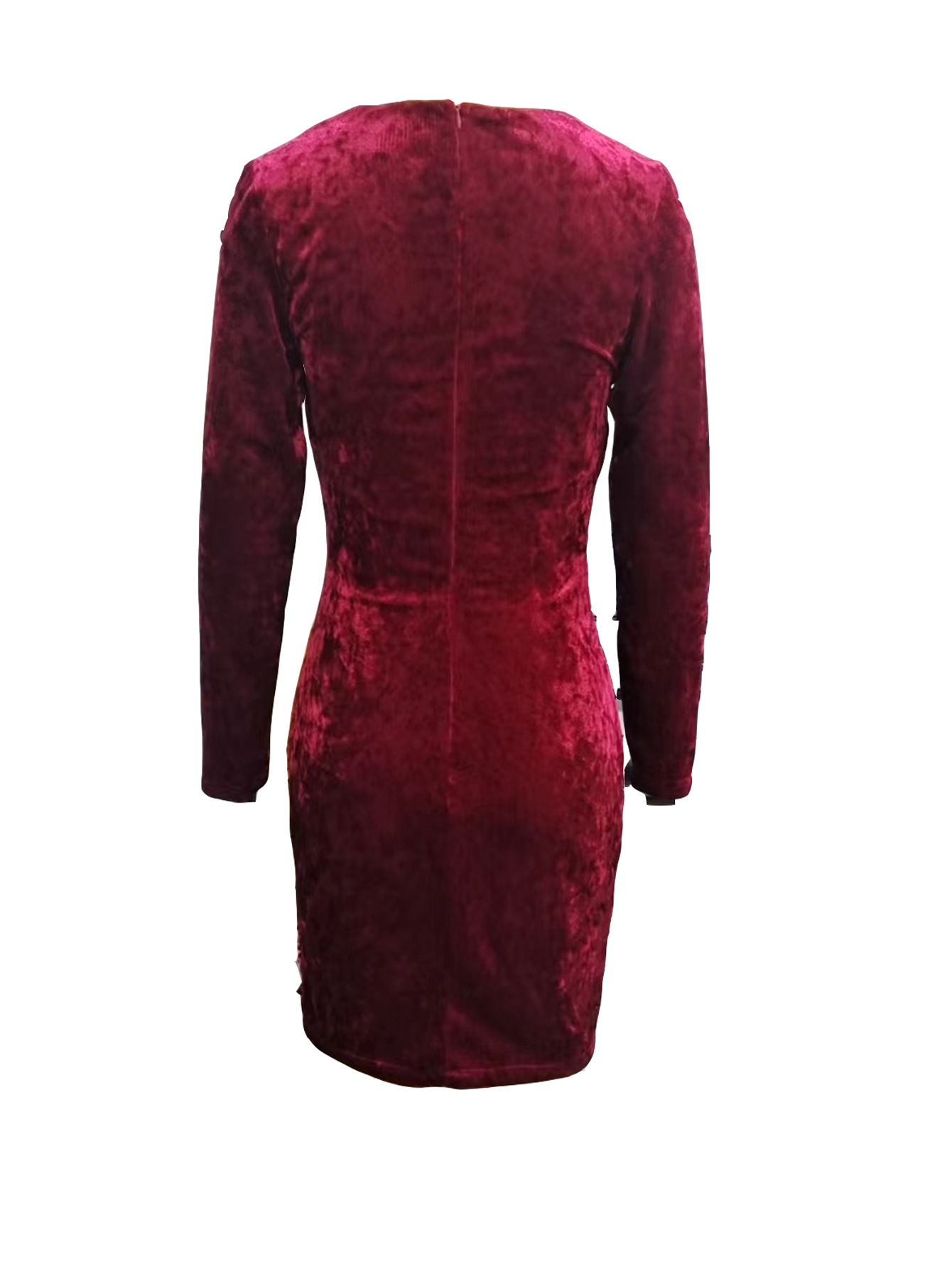 Europeo y Americano de Primavera y Otoño de comercio exterior de las nuevas mujeres de Amazon de manga larga de lentejuelas slim fit vaina apretado vestido de banquete